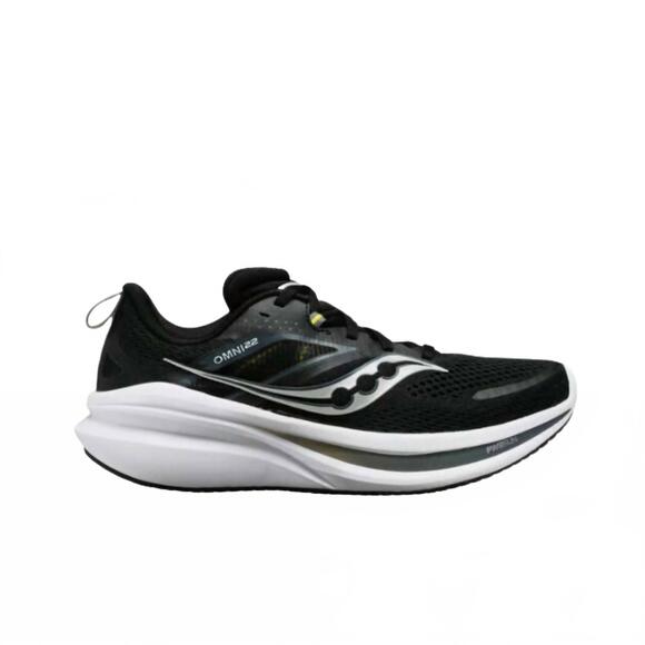 NEW SAUCONY men's omni 22 shoe in black/white
